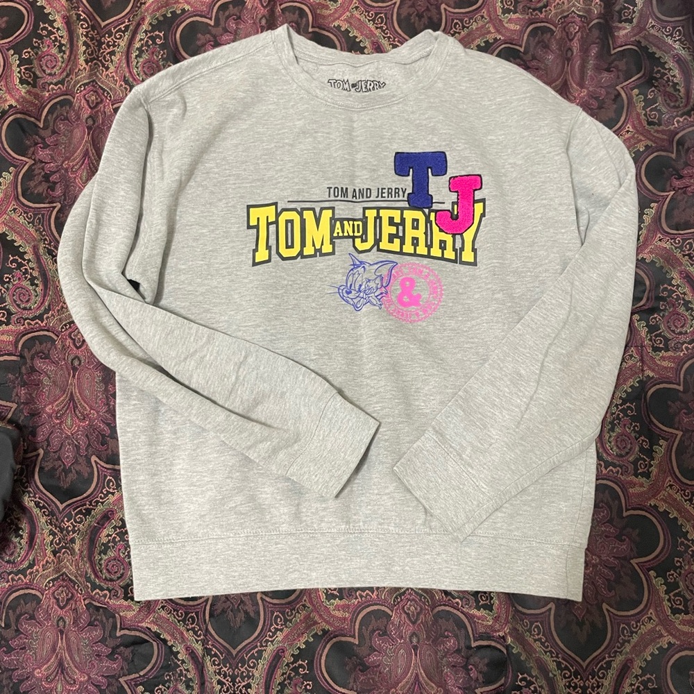 Tom and Jerry Gray Sweatshirt